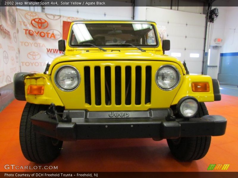 Solar Yellow / Agate Black 2002 Jeep Wrangler Sport 4x4