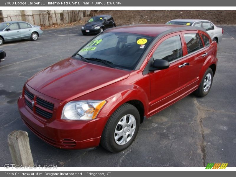 Inferno Red Crystal Pearl / Dark Slate Gray 2008 Dodge Caliber SE