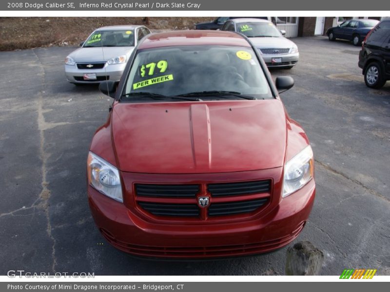 Inferno Red Crystal Pearl / Dark Slate Gray 2008 Dodge Caliber SE
