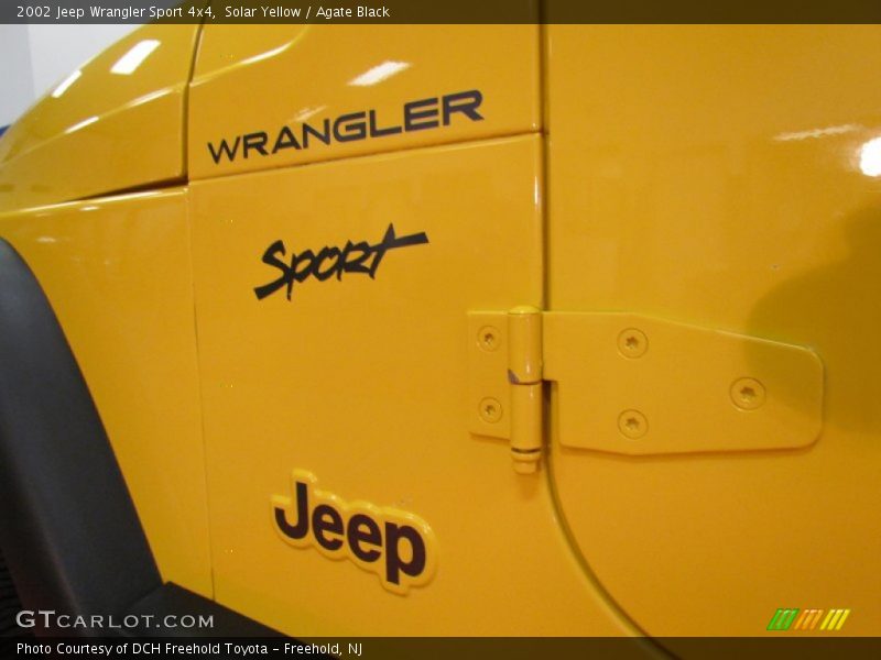 Solar Yellow / Agate Black 2002 Jeep Wrangler Sport 4x4