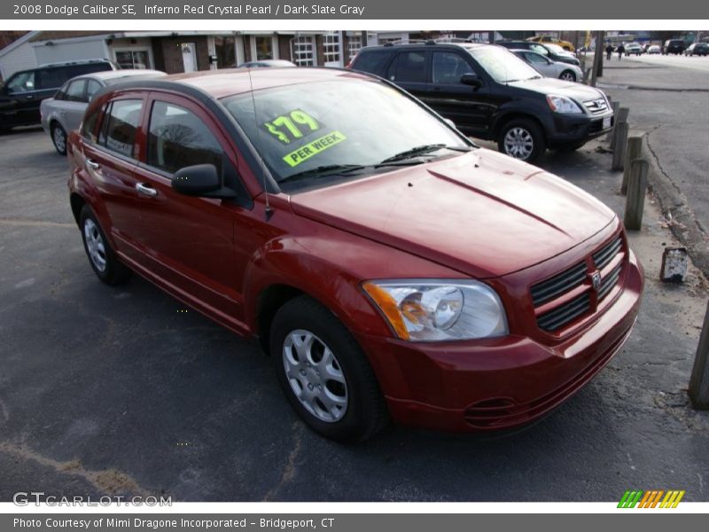 Inferno Red Crystal Pearl / Dark Slate Gray 2008 Dodge Caliber SE