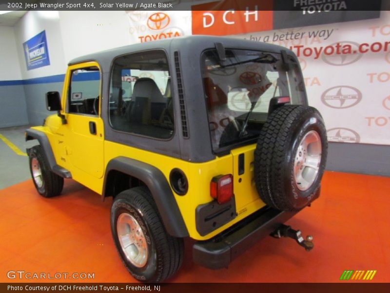 Solar Yellow / Agate Black 2002 Jeep Wrangler Sport 4x4