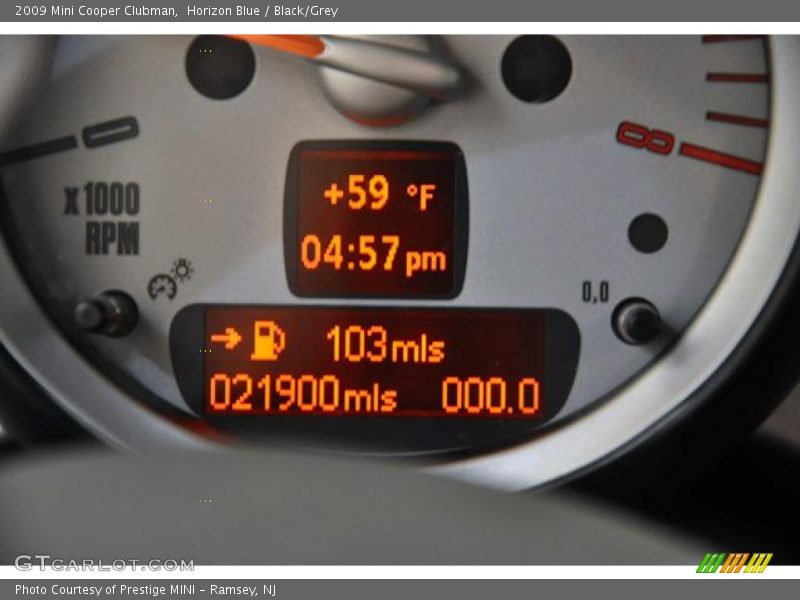 Horizon Blue / Black/Grey 2009 Mini Cooper Clubman