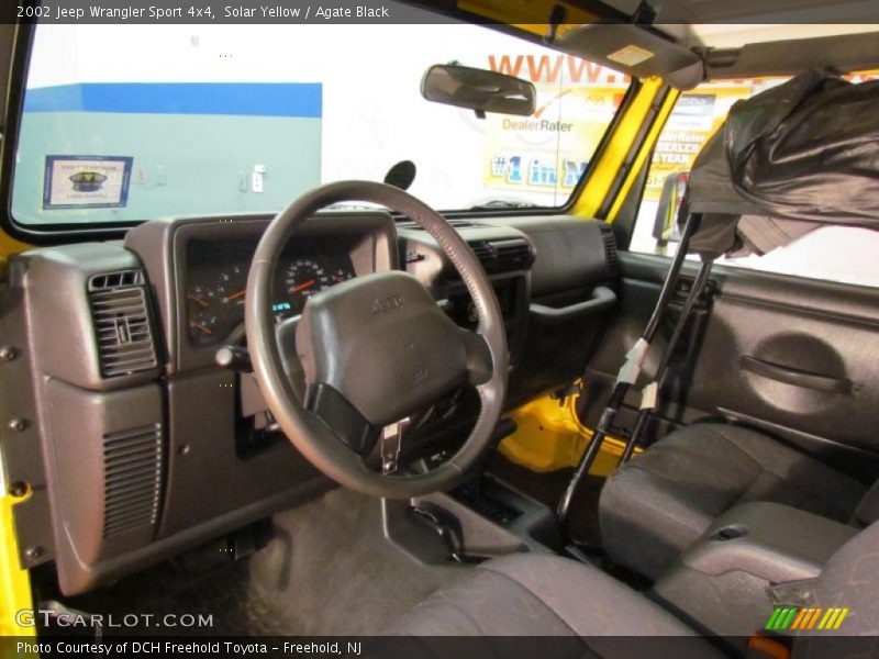Solar Yellow / Agate Black 2002 Jeep Wrangler Sport 4x4