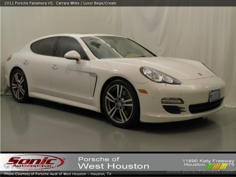 Carrara White / Luxor Beige/Cream 2011 Porsche Panamera V6