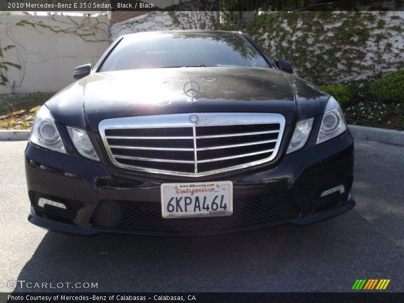 Black / Black 2010 Mercedes-Benz E 350 Sedan