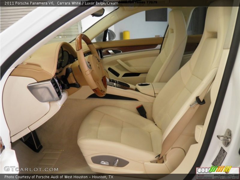 Carrara White / Luxor Beige/Cream 2011 Porsche Panamera V6