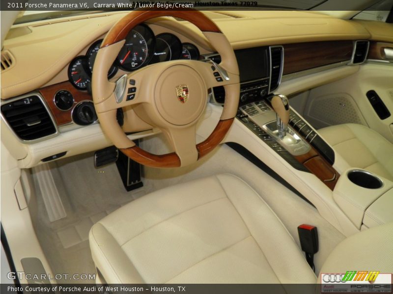 Carrara White / Luxor Beige/Cream 2011 Porsche Panamera V6