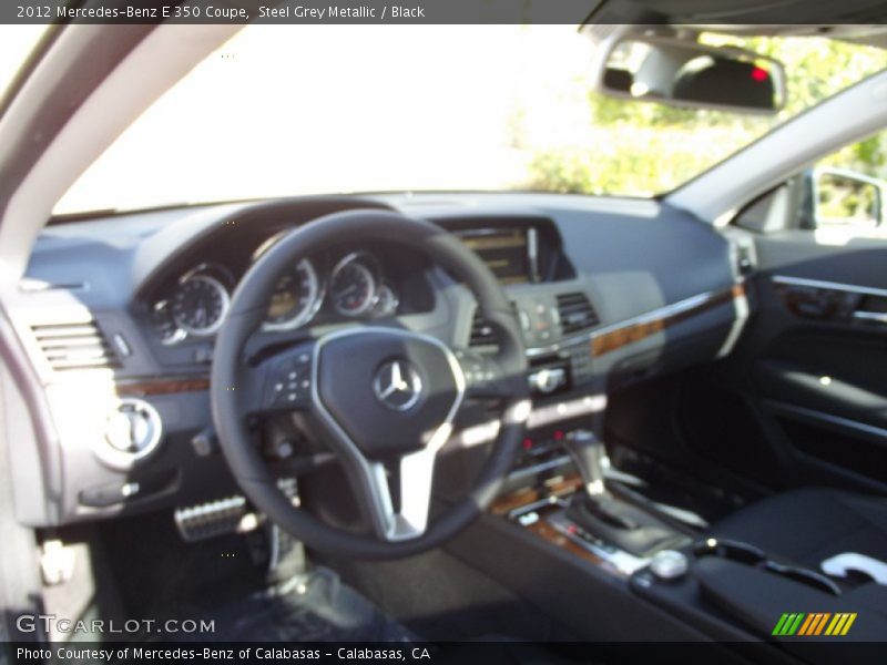 Steel Grey Metallic / Black 2012 Mercedes-Benz E 350 Coupe