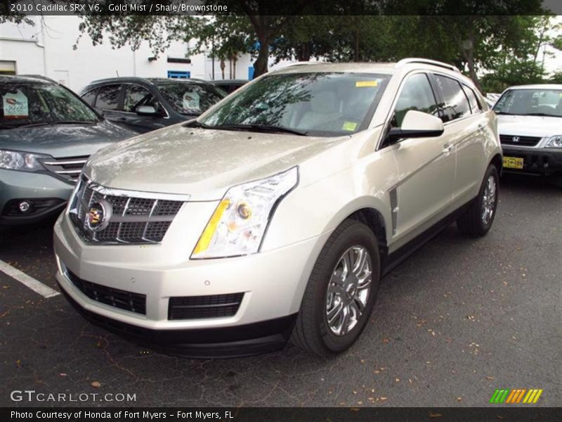 Gold Mist / Shale/Brownstone 2010 Cadillac SRX V6