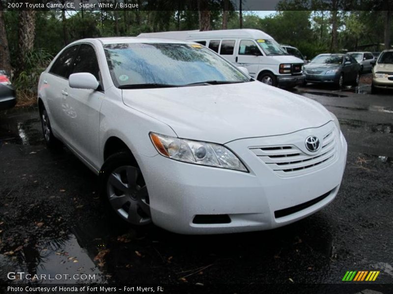 Super White / Bisque 2007 Toyota Camry CE