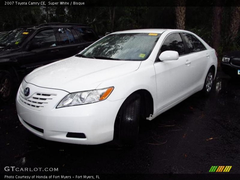 Super White / Bisque 2007 Toyota Camry CE