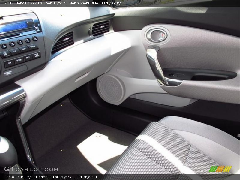 North Shore Blue Pearl / Gray 2012 Honda CR-Z EX Sport Hybrid
