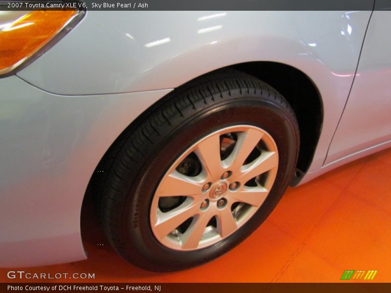 Sky Blue Pearl / Ash 2007 Toyota Camry XLE V6