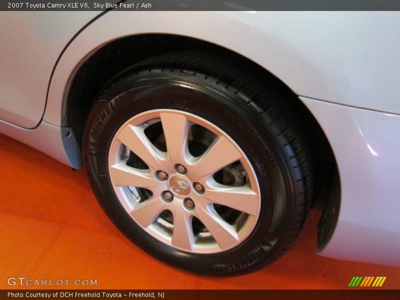 Sky Blue Pearl / Ash 2007 Toyota Camry XLE V6