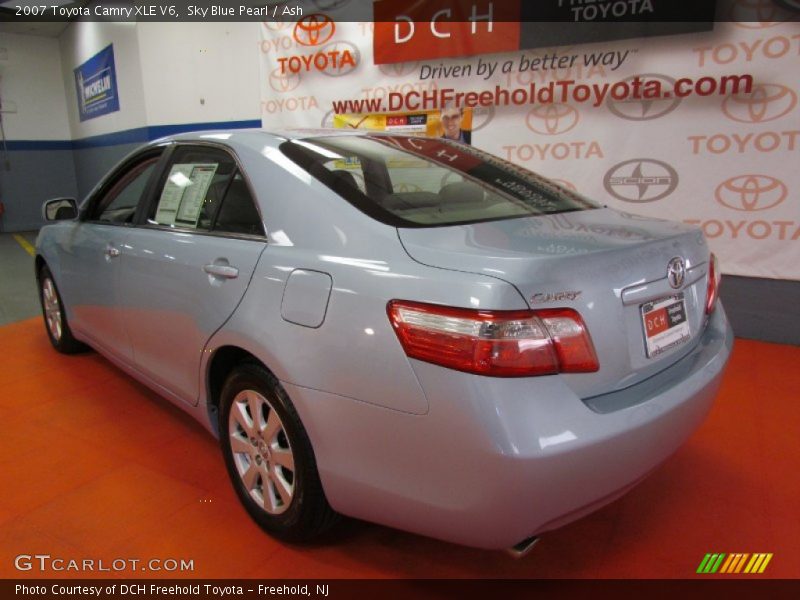 Sky Blue Pearl / Ash 2007 Toyota Camry XLE V6