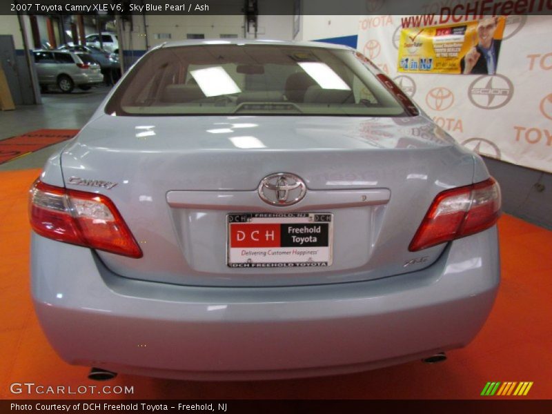 Sky Blue Pearl / Ash 2007 Toyota Camry XLE V6