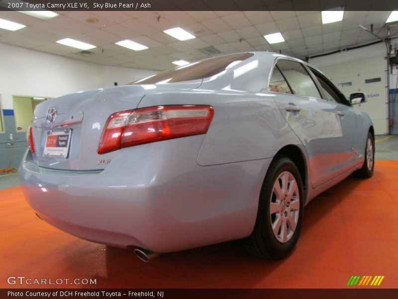 Sky Blue Pearl / Ash 2007 Toyota Camry XLE V6