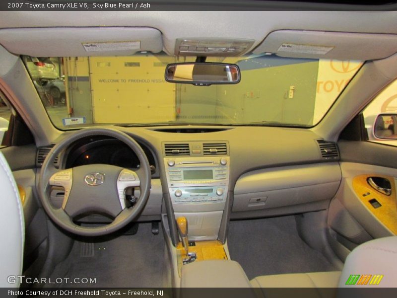 Sky Blue Pearl / Ash 2007 Toyota Camry XLE V6