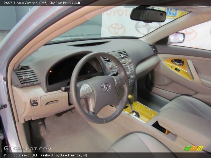 Sky Blue Pearl / Ash 2007 Toyota Camry XLE V6