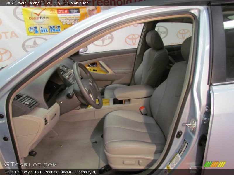 Sky Blue Pearl / Ash 2007 Toyota Camry XLE V6