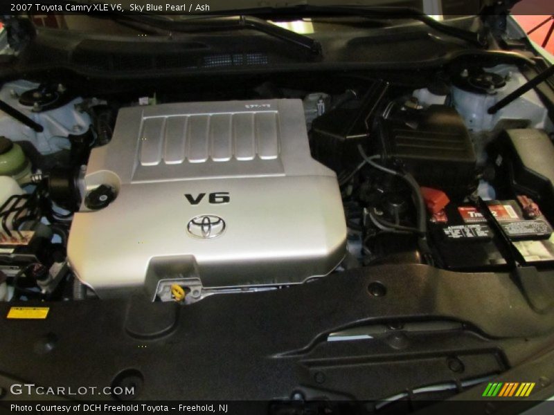 Sky Blue Pearl / Ash 2007 Toyota Camry XLE V6