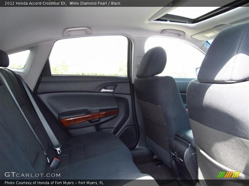 White Diamond Pearl / Black 2012 Honda Accord Crosstour EX