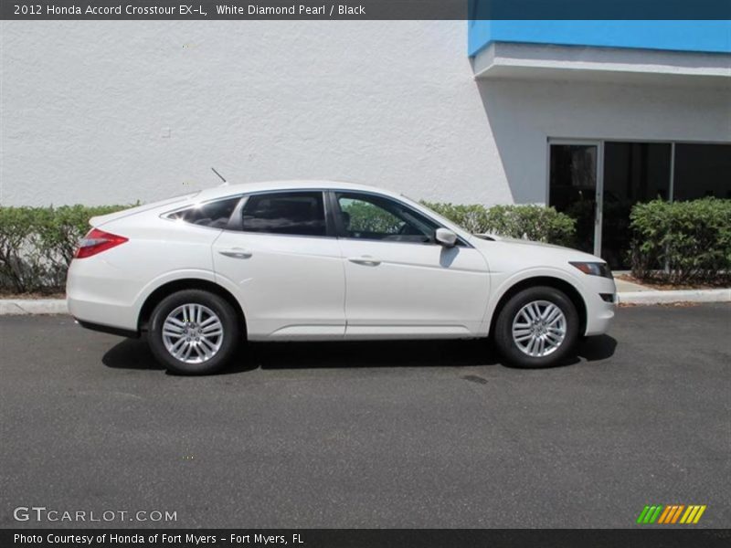 White Diamond Pearl / Black 2012 Honda Accord Crosstour EX-L