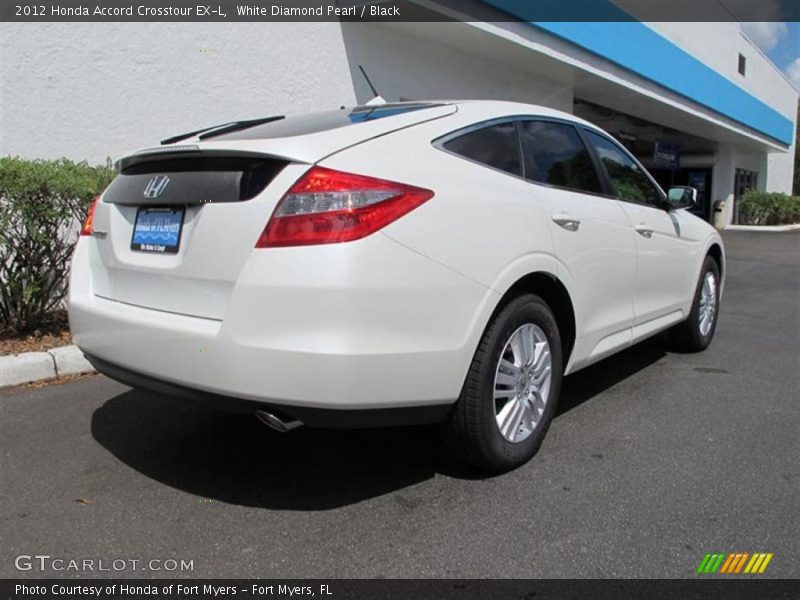 White Diamond Pearl / Black 2012 Honda Accord Crosstour EX-L