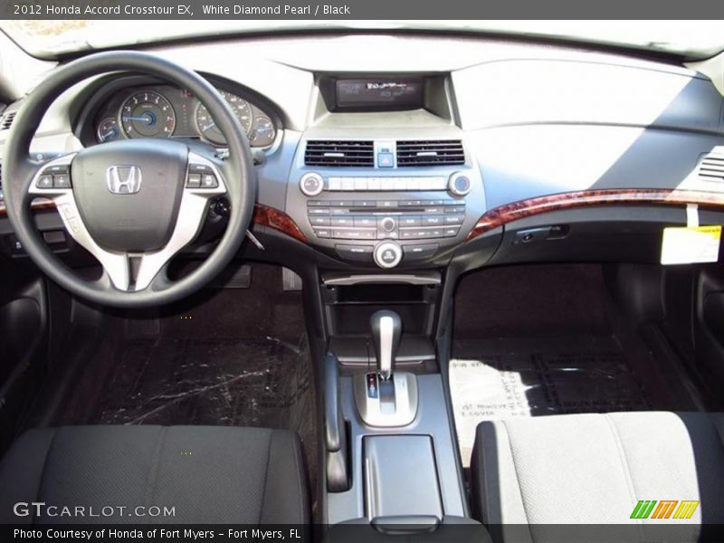 White Diamond Pearl / Black 2012 Honda Accord Crosstour EX