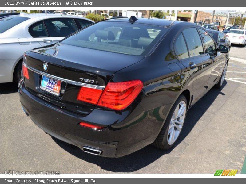 Jet Black / Black 2012 BMW 7 Series 750i Sedan