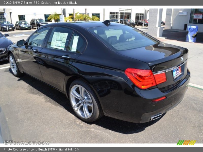 Jet Black / Black 2012 BMW 7 Series 750i Sedan