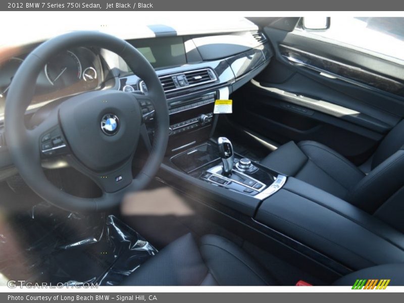 Jet Black / Black 2012 BMW 7 Series 750i Sedan