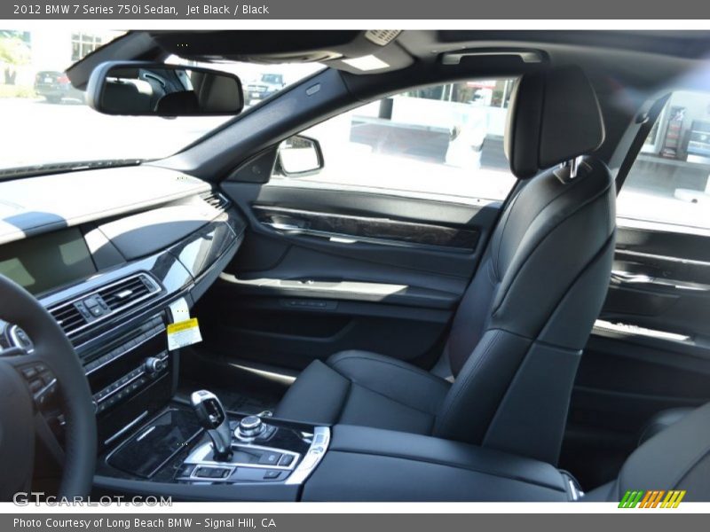 Jet Black / Black 2012 BMW 7 Series 750i Sedan