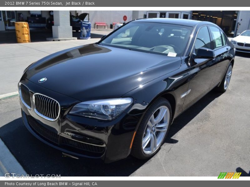 Jet Black / Black 2012 BMW 7 Series 750i Sedan