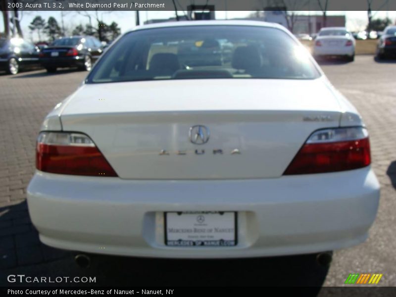 White Diamond Pearl / Parchment 2003 Acura TL 3.2