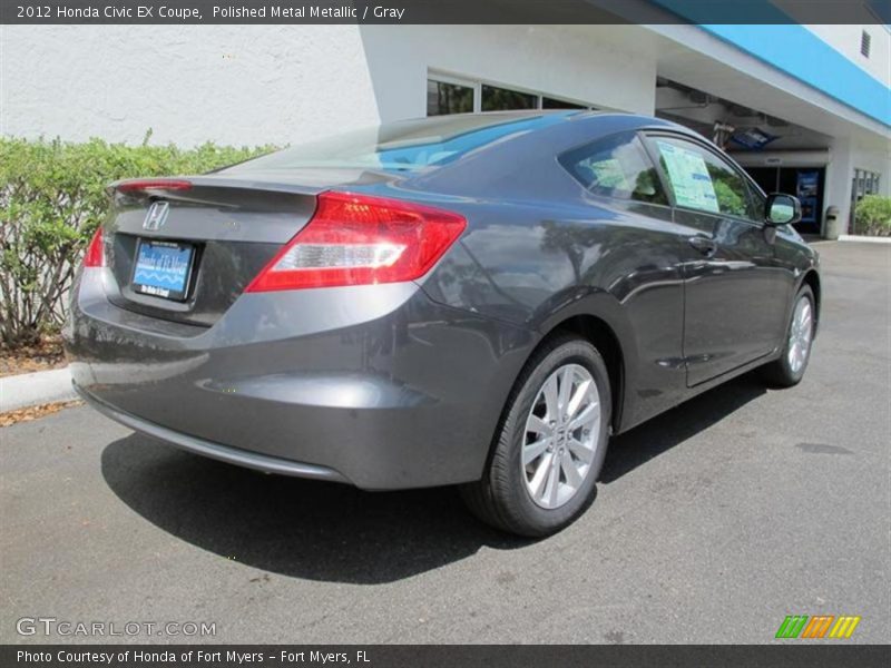 Polished Metal Metallic / Gray 2012 Honda Civic EX Coupe