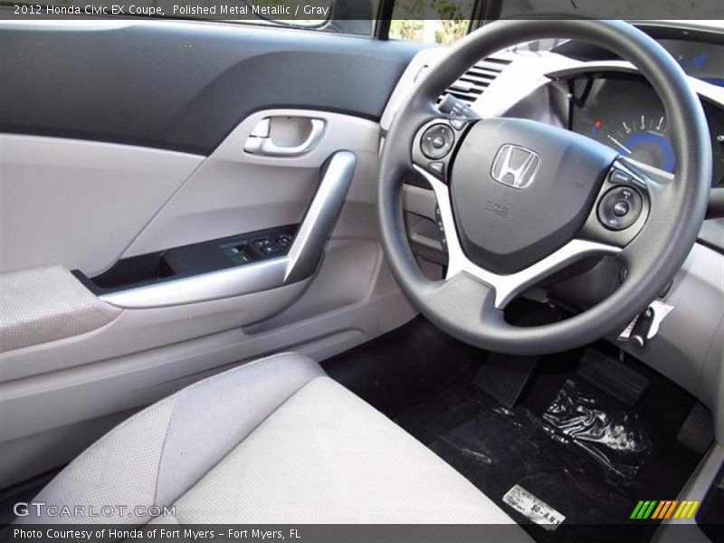 Polished Metal Metallic / Gray 2012 Honda Civic EX Coupe