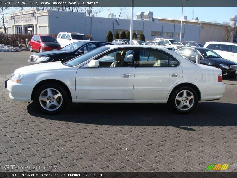 White Diamond Pearl / Parchment 2003 Acura TL 3.2