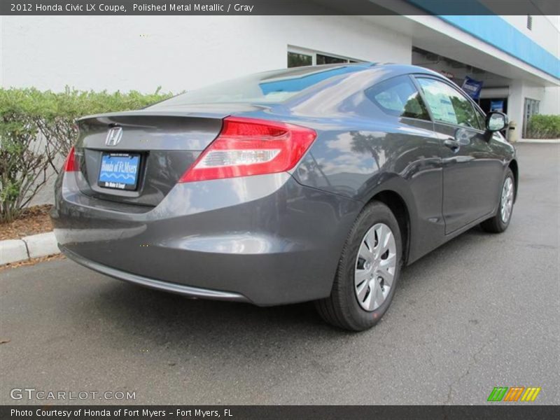 Polished Metal Metallic / Gray 2012 Honda Civic LX Coupe