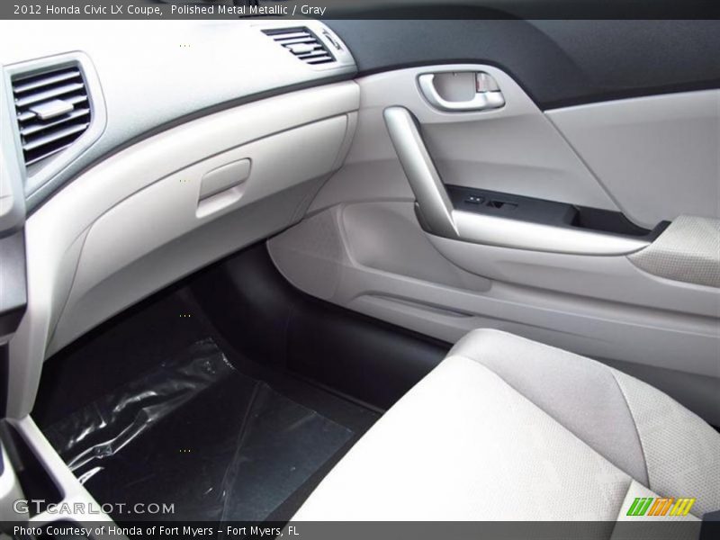 Polished Metal Metallic / Gray 2012 Honda Civic LX Coupe