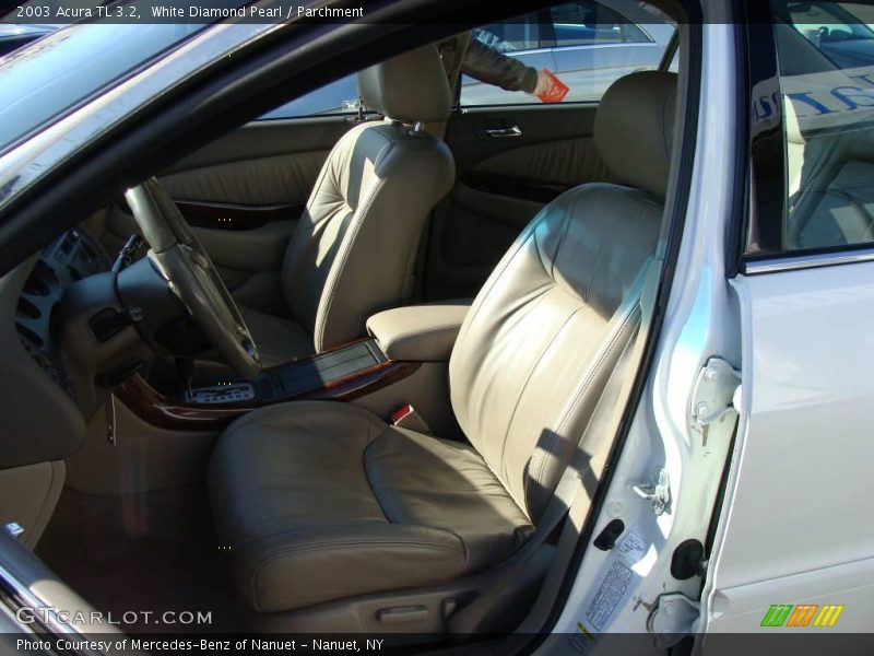 White Diamond Pearl / Parchment 2003 Acura TL 3.2