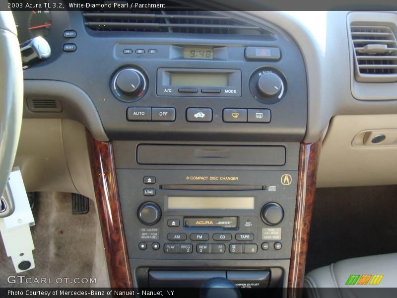 White Diamond Pearl / Parchment 2003 Acura TL 3.2