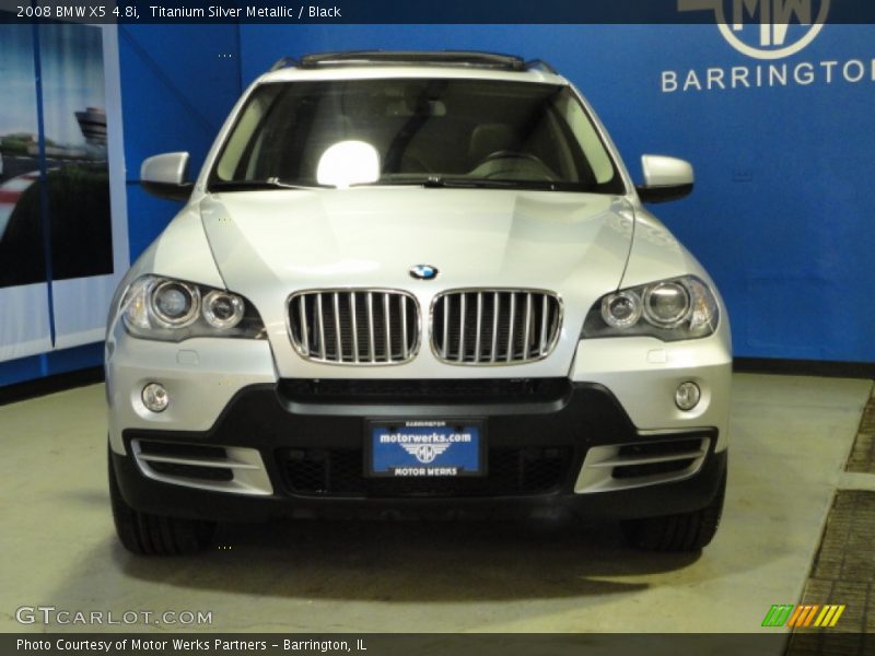 Titanium Silver Metallic / Black 2008 BMW X5 4.8i