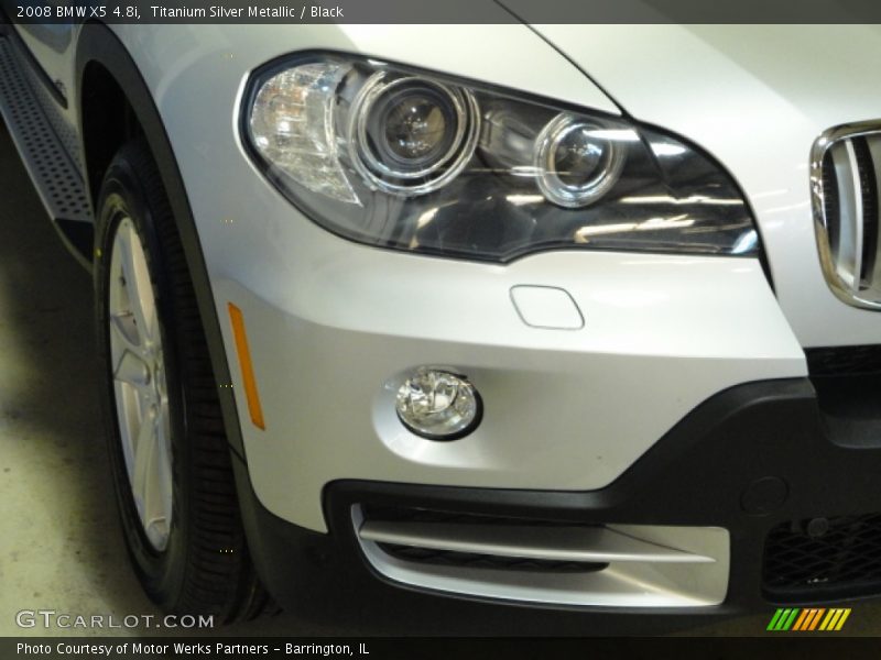 Titanium Silver Metallic / Black 2008 BMW X5 4.8i