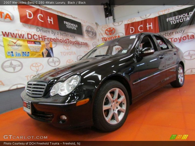 Black / Black 2007 Mercedes-Benz C 280 4Matic Luxury