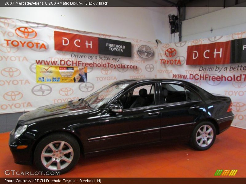 Black / Black 2007 Mercedes-Benz C 280 4Matic Luxury