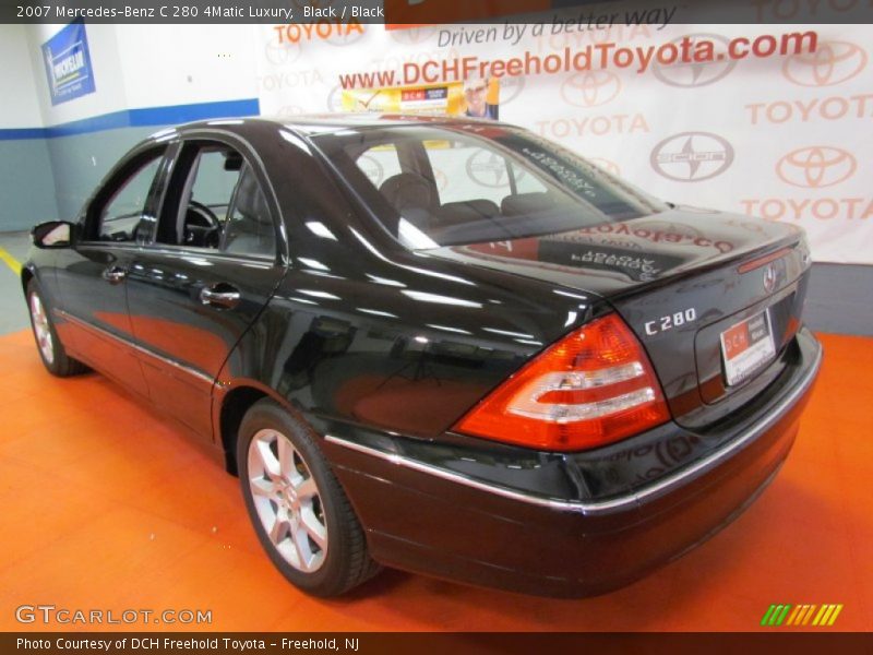 Black / Black 2007 Mercedes-Benz C 280 4Matic Luxury