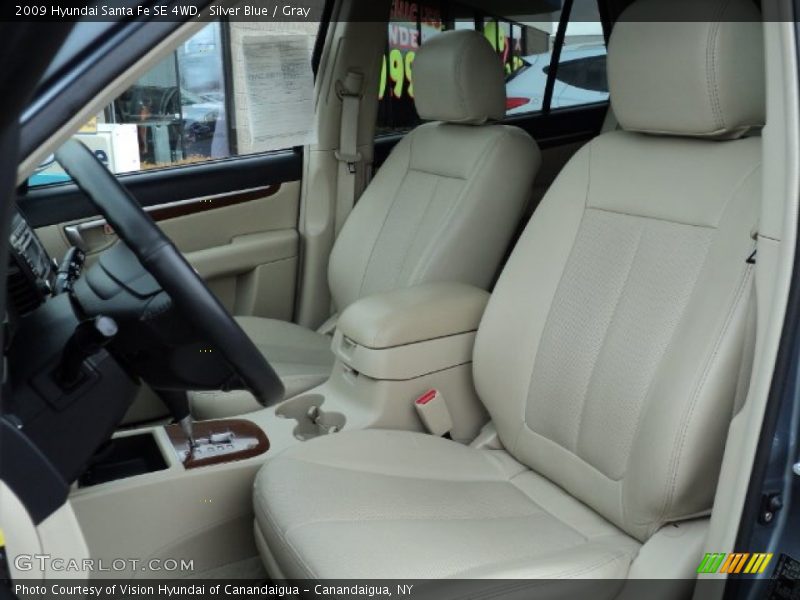 Silver Blue / Gray 2009 Hyundai Santa Fe SE 4WD