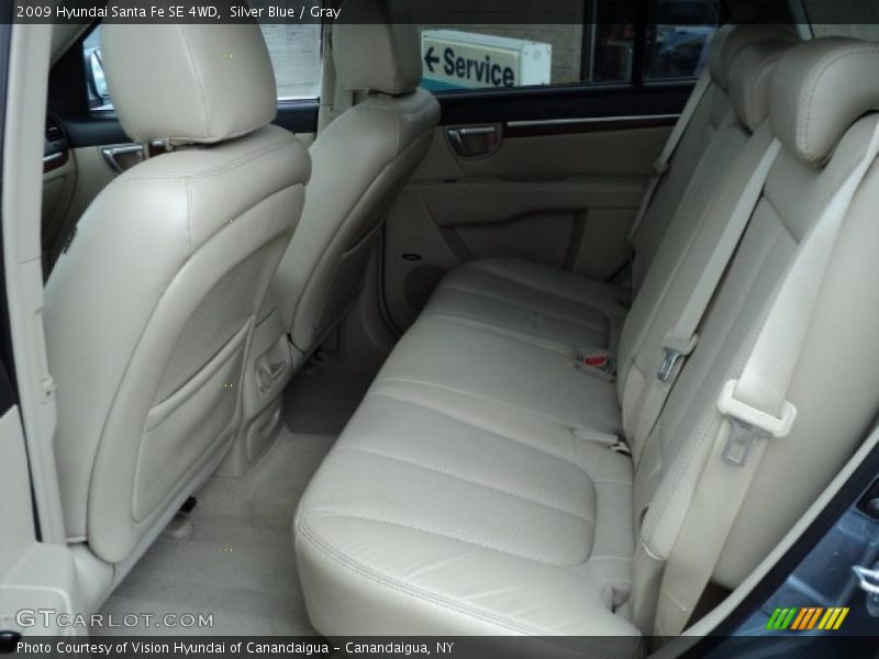 Silver Blue / Gray 2009 Hyundai Santa Fe SE 4WD
